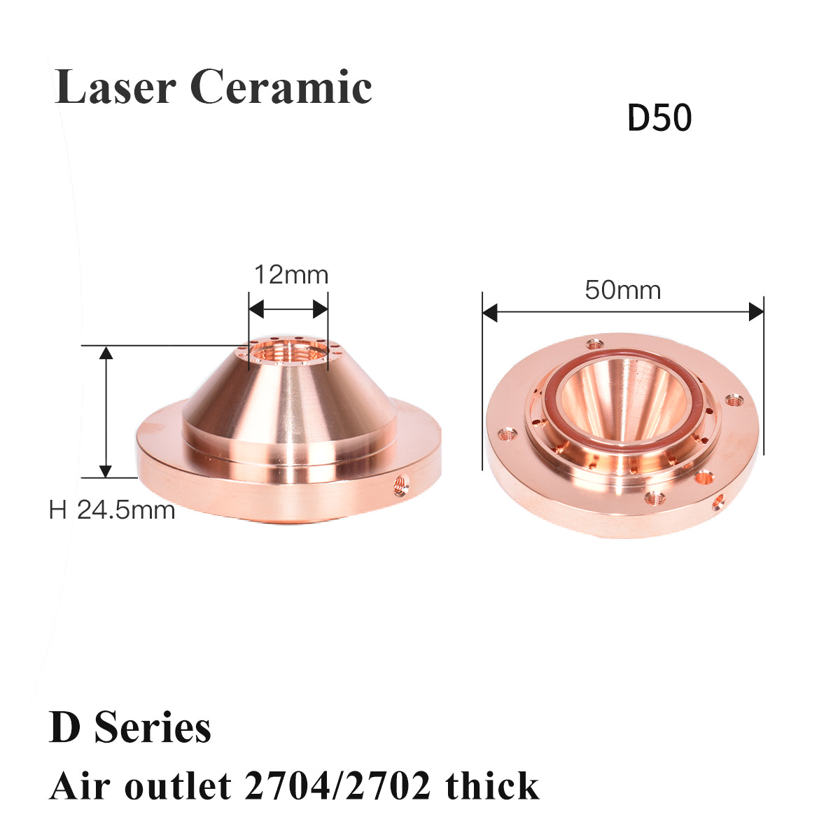 Startnow Laser Keramische Isolatie Ring 3501/3502 Schuin Gat 2700/2702