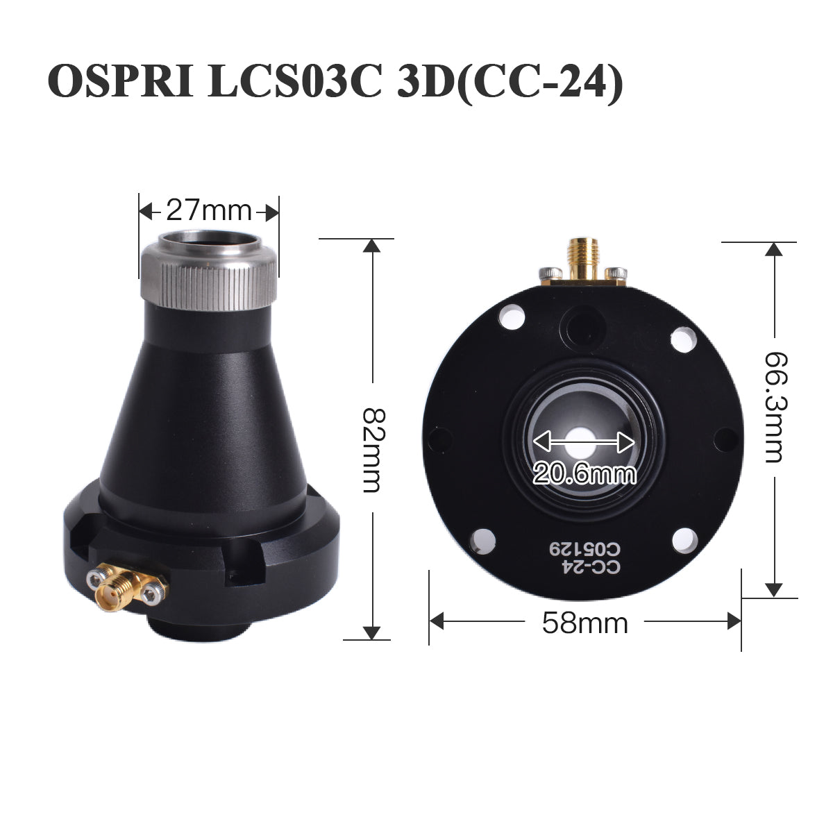 Conector de Bico a Laser Startnow Sensor Ospri LC218 LC-40 LCS03C LC608 LC80 LCN03A 3D NC-04 F150 Peças de Cabeça de Corte de Equipamento CNC