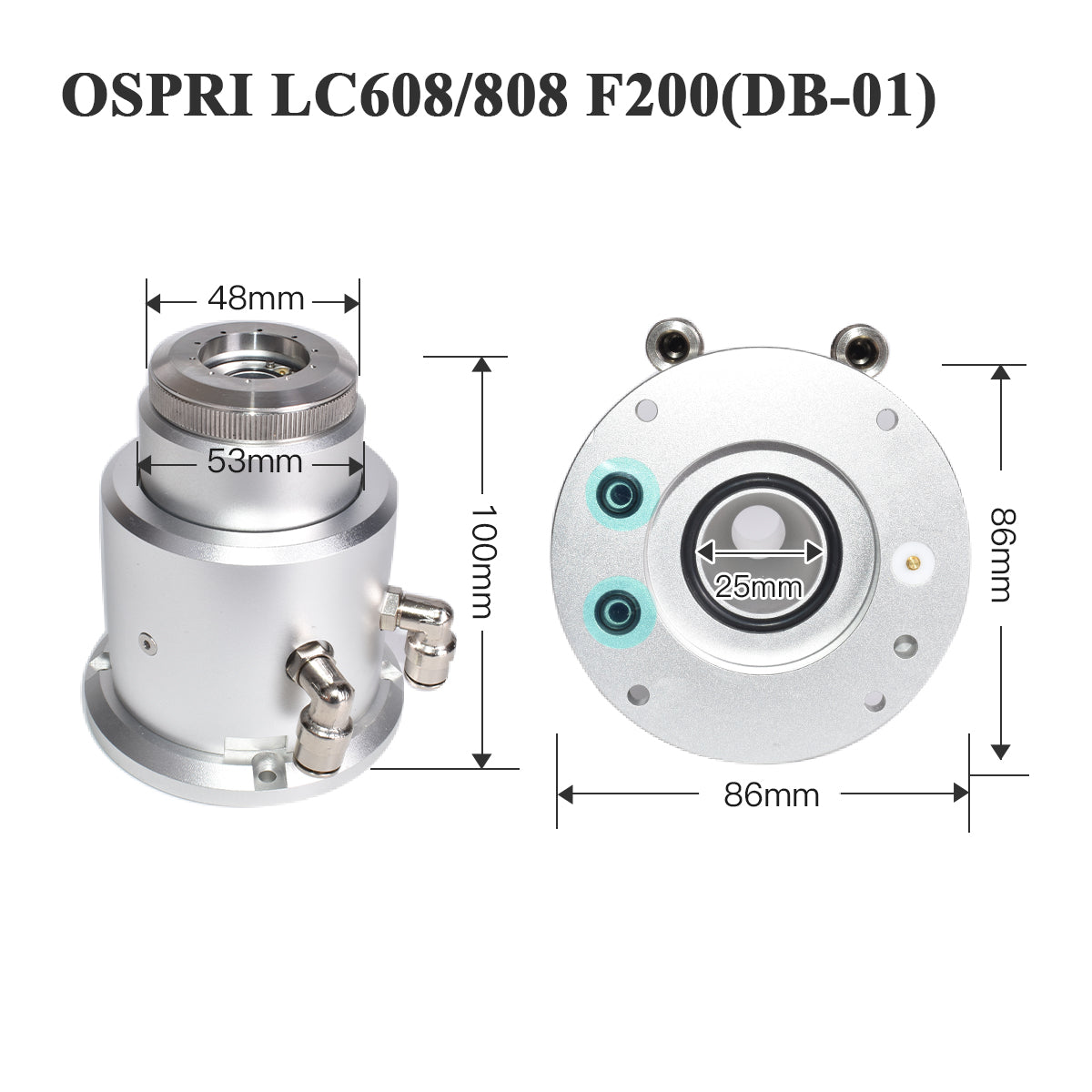 Conector de Bico a Laser Startnow Sensor Ospri LC218 LC-40 LCS03C LC608 LC80 LCN03A 3D NC-04 F150 Peças de Cabeça de Corte de Equipamento CNC