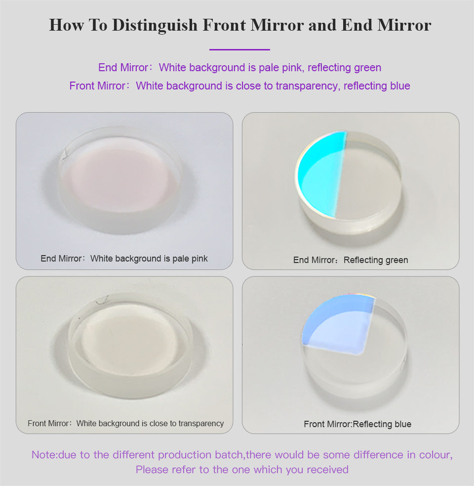 آلة وسم ليزر YAG من Startnow عاكس مرآة مقرن إخراج العدسة مرآة عاكسة موسع شعاع مجمع شعاع
