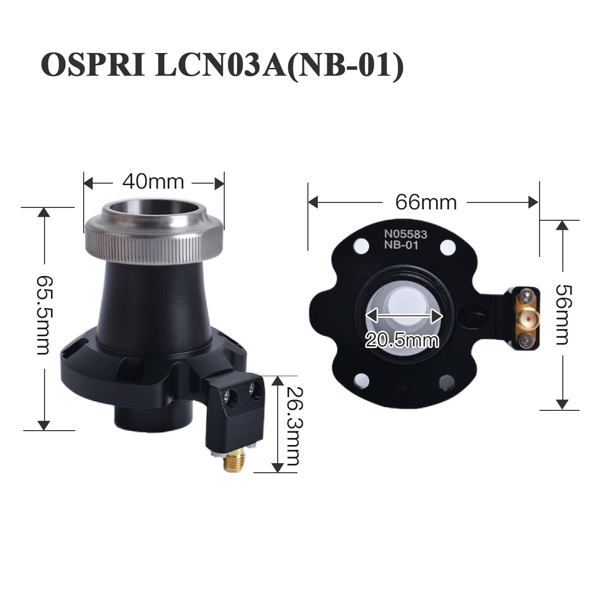 Conector de Bico a Laser Startnow Sensor Ospri LC218 LC-40 LCS03C LC608 LC80 LCN03A 3D NC-04 F150 Peças de Cabeça de Corte de Equipamento CNC