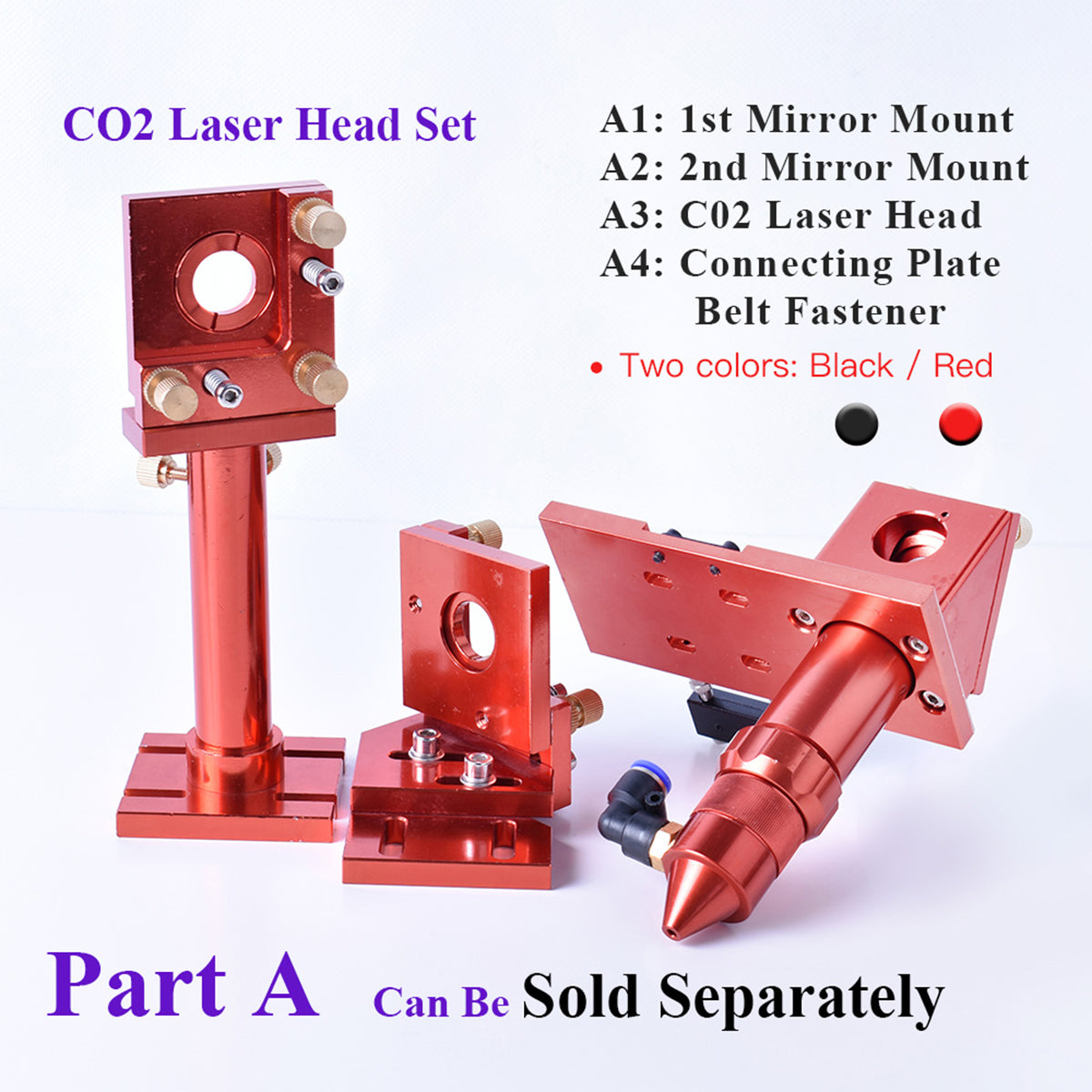 Red CO2 Laser Head Set