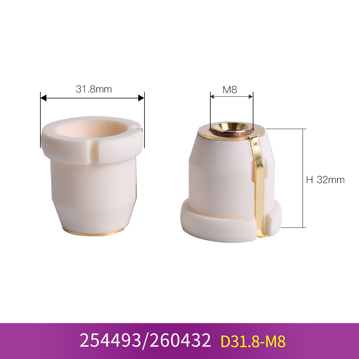 254493 260432 Laser Ceramic Ring Nozzle Holder