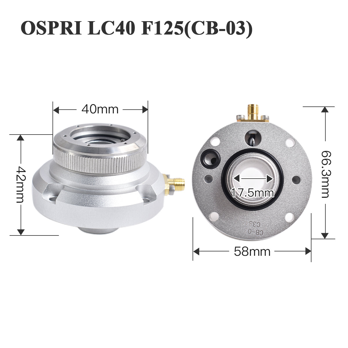 Conector de Bico a Laser Startnow Sensor Ospri LC218 LC-40 LCS03C LC608 LC80 LCN03A 3D NC-04 F150 Peças de Cabeça de Corte de Equipamento CNC