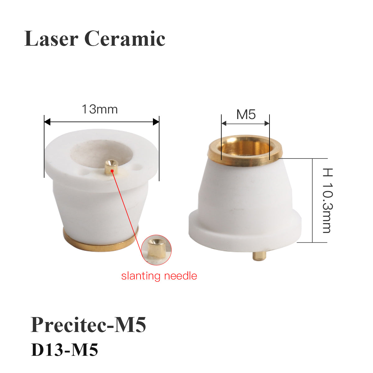Startnow Laser Keraaminen Rengas Precitec KTXB P0595-94097 M5 M6 Lasersuuttimen pidike