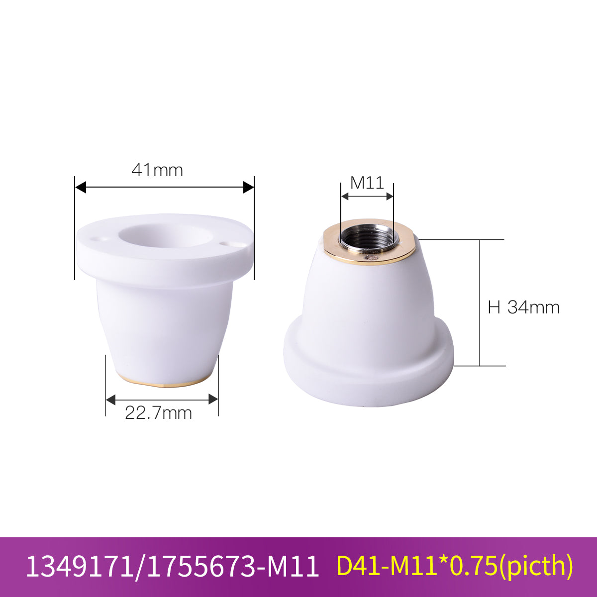 1349171 1755673  M11 Laser Ceramic Ring Nozzle Holder