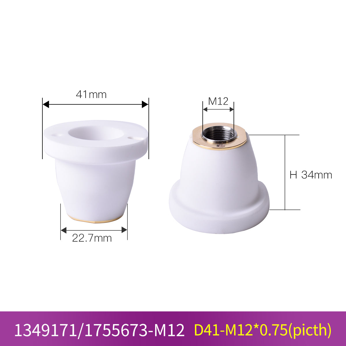 1349171 /1755673-M12Laser Ceramic Ring Nozzle Holder