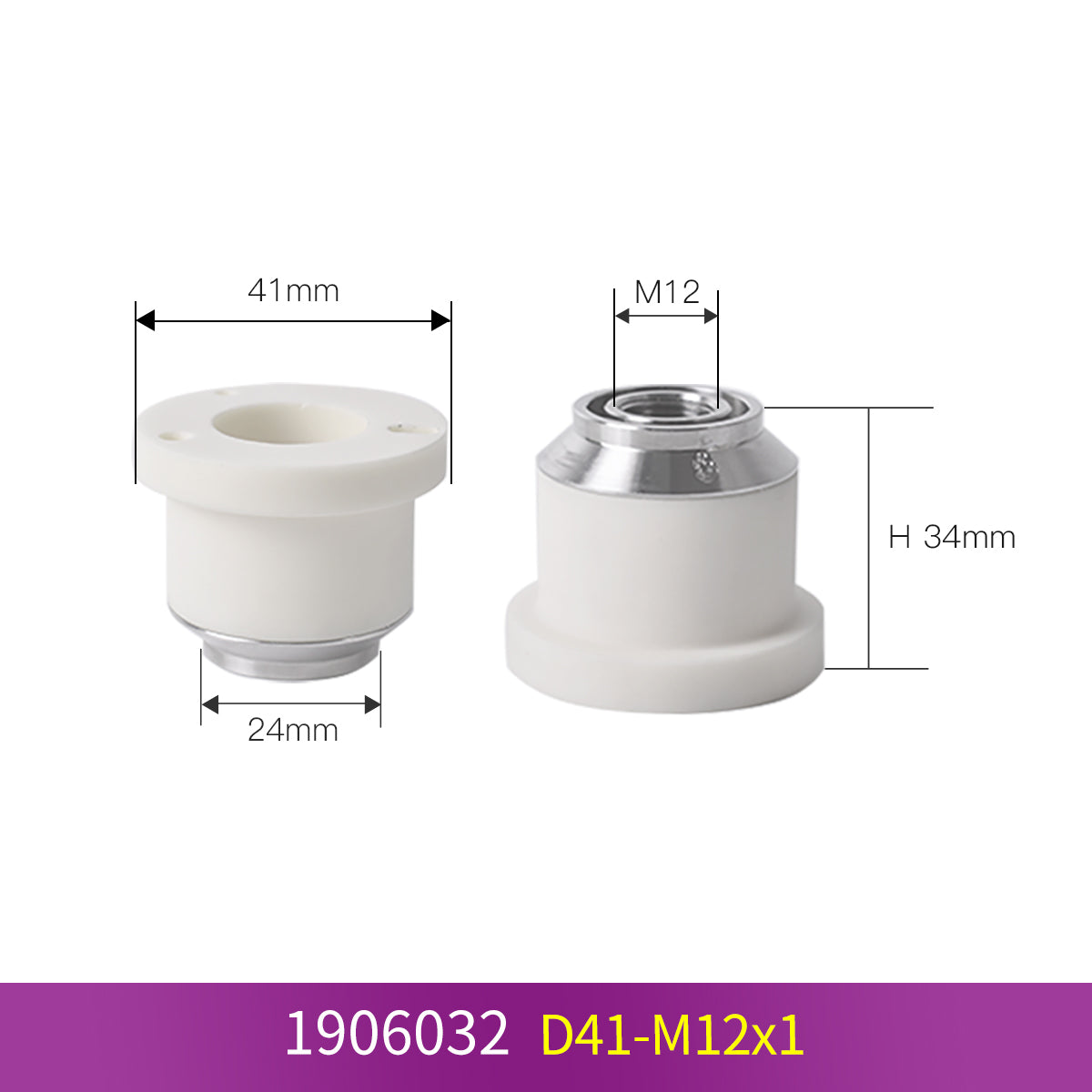 1906032 D41-M12 Laser Ceramic Ring Nozzle Holder