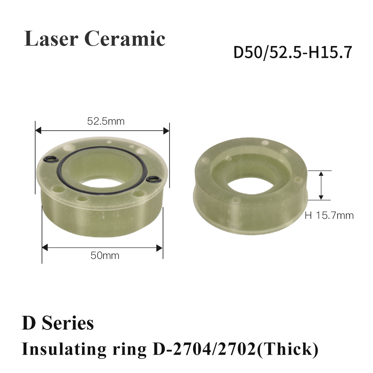 Startnow Laser Keramik Isolierring 3501/3502 Schrägloch 2700/2702