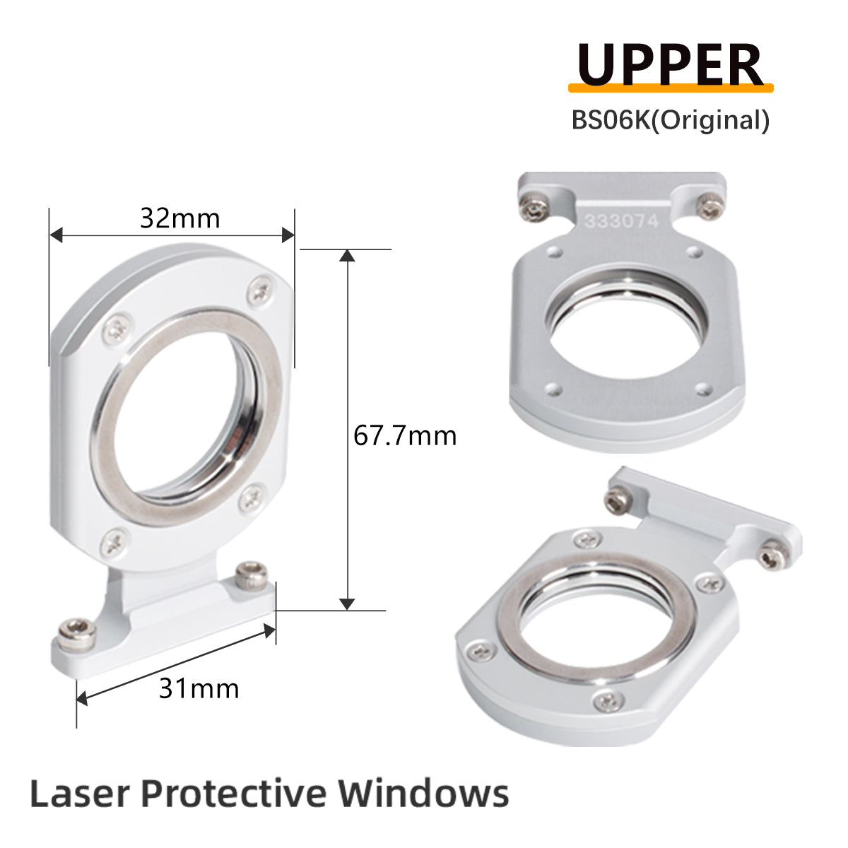 BS06K upper Laser Protective windows Protective lens Base Seat