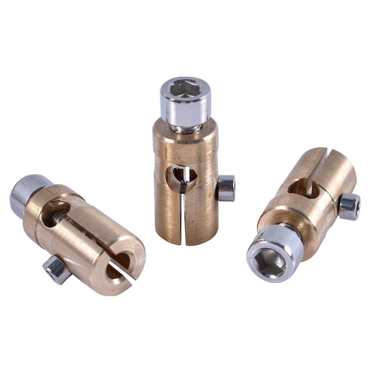 Startnow Лазерні високоякісні латунні з'єднувальні деталі Внутрішній діаметр 5 мм 6 мм Електродний патрон для ксенонової криптонової лампи YAG