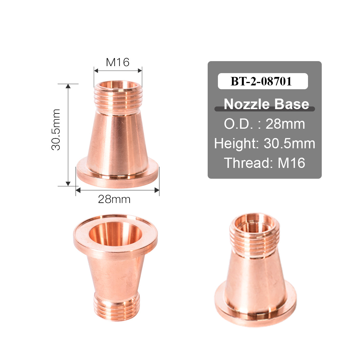 Laser Nozzle Base BT-2-08701