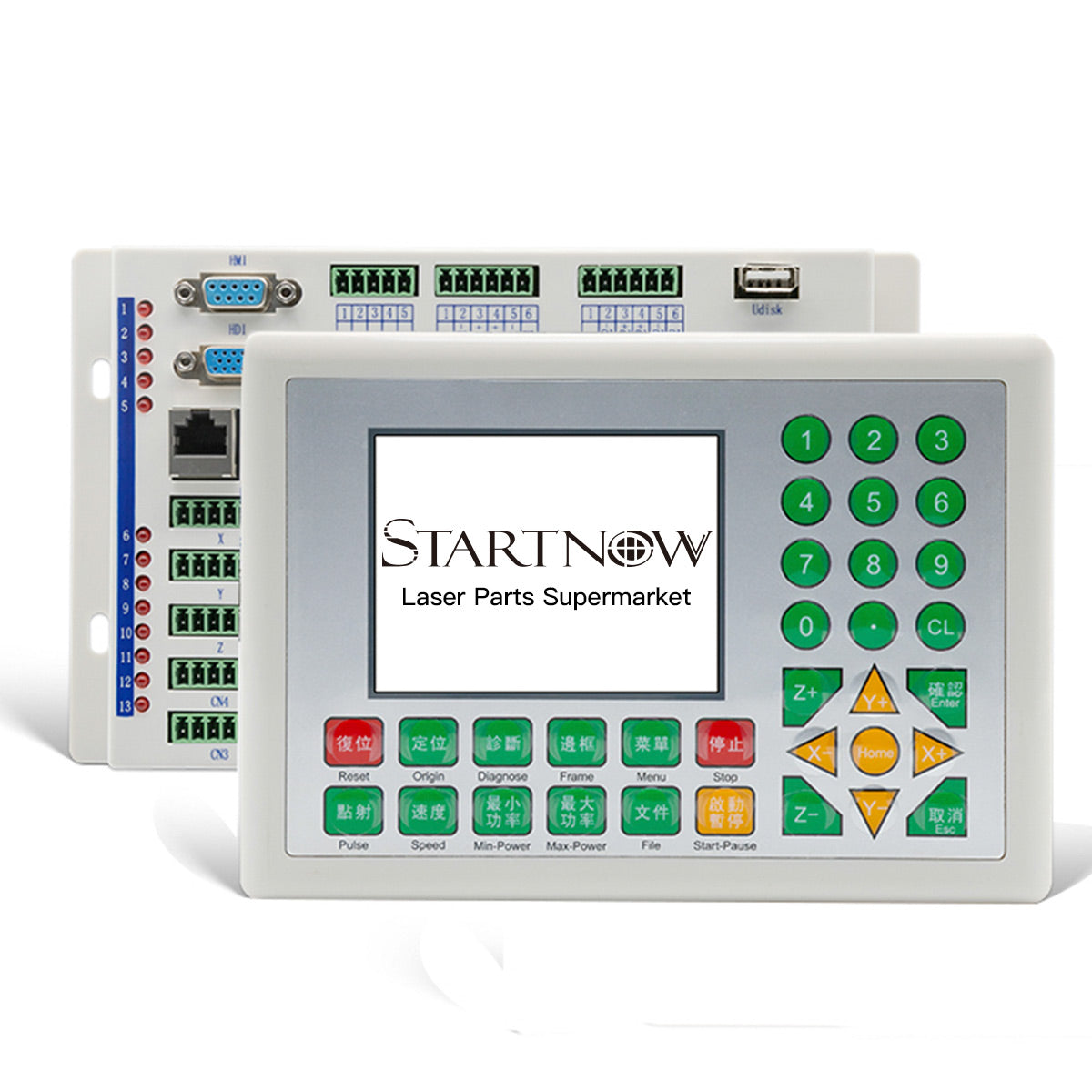 وحدة التحكم بالليزر CO2 Startnow RDC6332G/M نظام التحكم عن بعد اللاسلكي Ruida DSP اللوحة الأم آلة القطع بالليزر الهجينة المعدنية