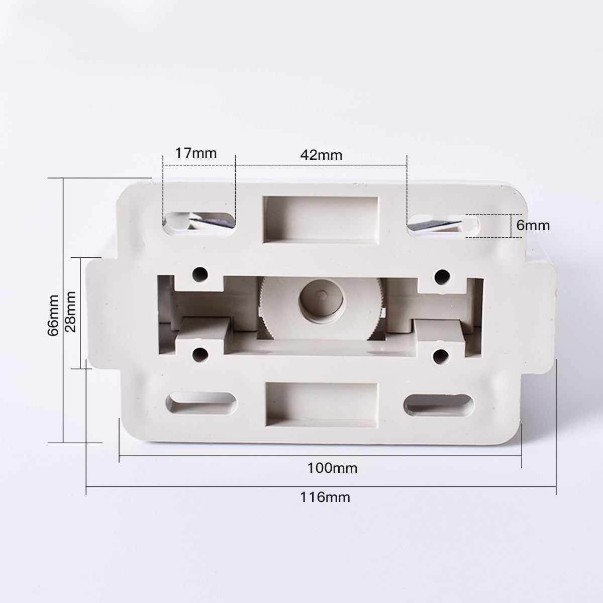 Supporto per tubo laser CO2 Startnow Supporto per lampada in plastica flessibile D50-80 Base regolabile per parti di macchine per taglio laser
