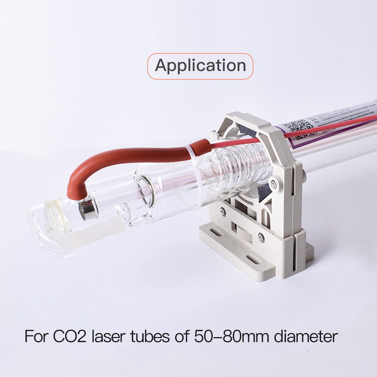 Supporto per tubo laser CO2 Startnow Supporto per lampada in plastica flessibile D50-80 Base regolabile per parti di macchine per taglio laser