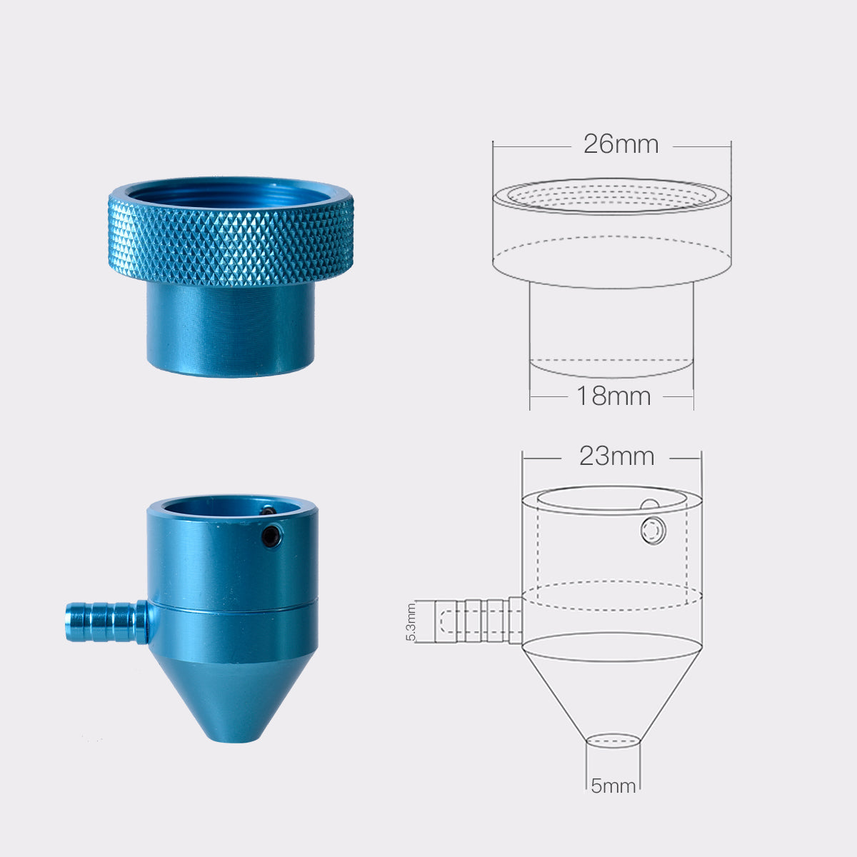 air assist nozzle for laser cutter