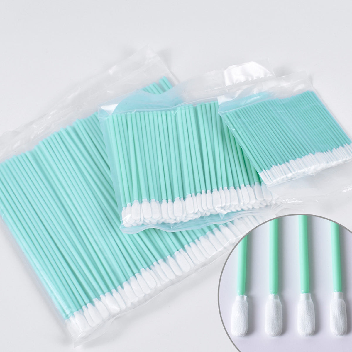 Cleanroom non-woven cotton swabs