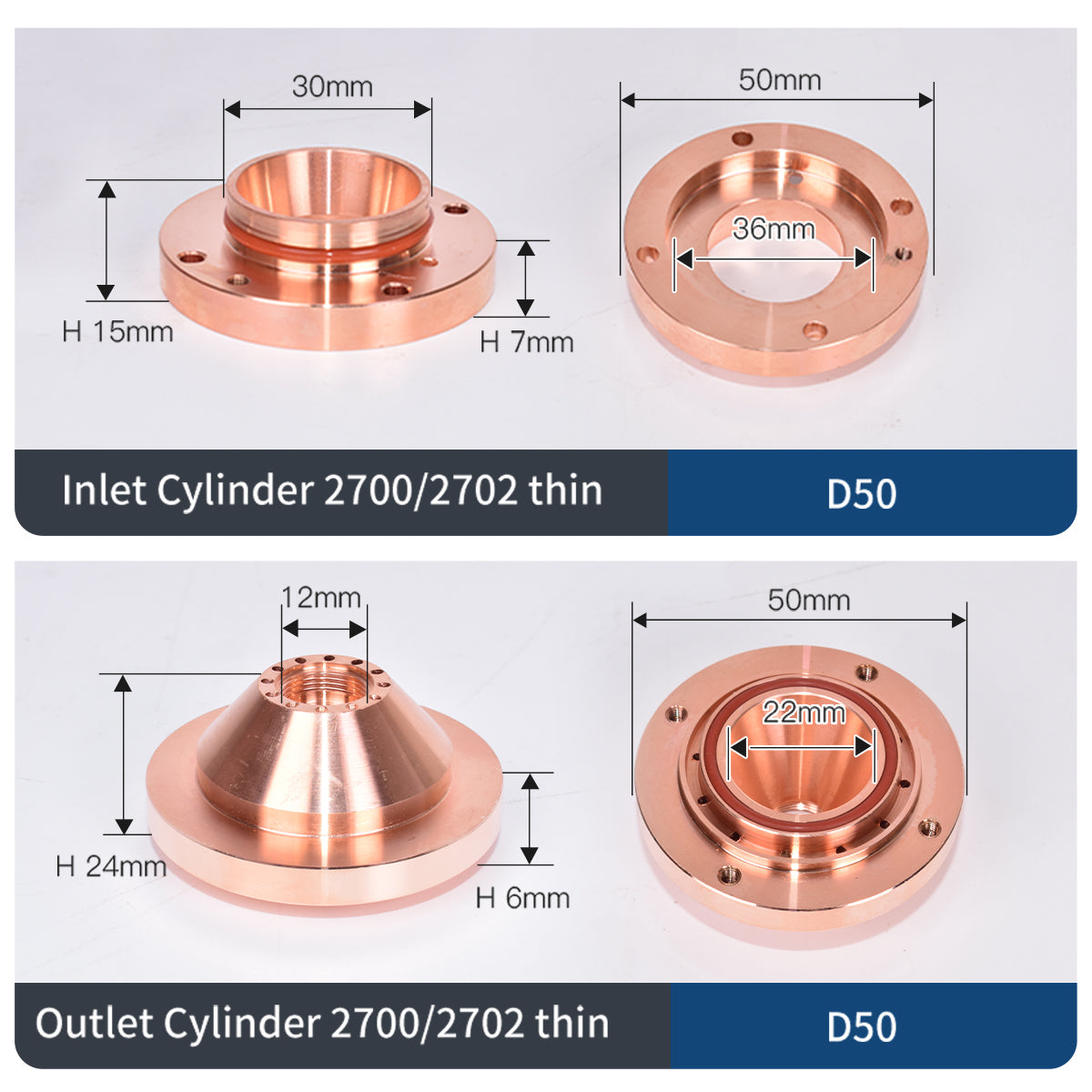 Laser Ceramic Nozzle Insulating Ring Air inlet/outlet 2702