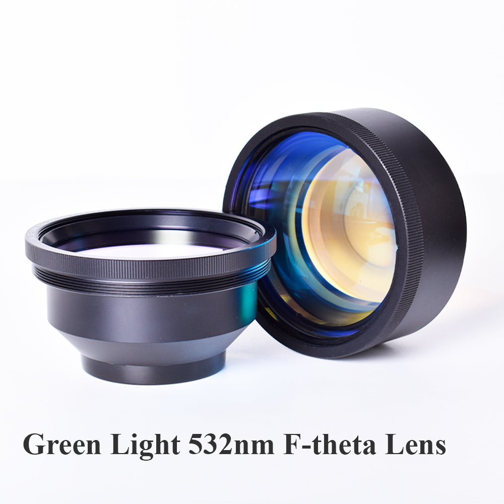 Startnow F-theta Scan Lens 532nm Лазерна маркувальна машина зеленого світла Galvo System MОптичний об'єктив для сканування 85 ниток, поле сканування 70x70 мм, F100