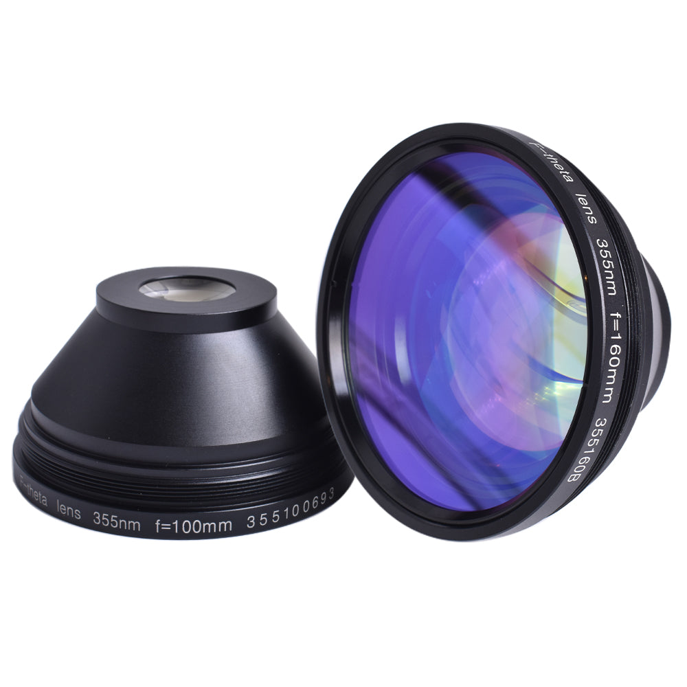 Startnow F-theta Scan Lens 355 UV Laser Field Lens Ingångsplats Dia.12 Lasermarkeringsmaskin Galvo System
