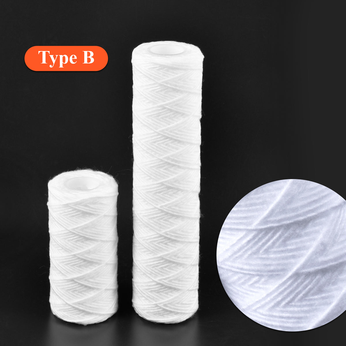 Filterpatron Vattenrenare 5 / 10 tum 5-mikron sediment PP-bomull eller wire wound för vattenkylarens vattenfiltersystem