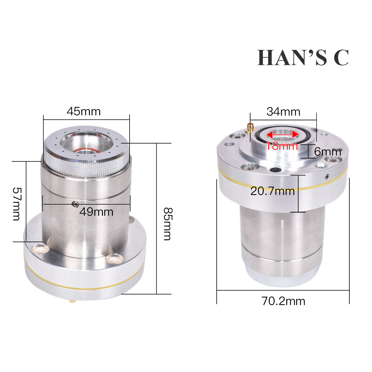Startnow Hans Laser Düsensensoranslutning Keramikhållare Del För HANS Fiberlaserskärare