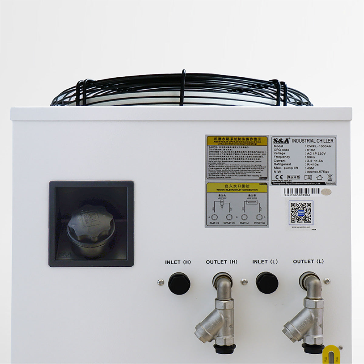 Startnow Industry Water Chiller CWFL-1000AN & 1000BN S&A 50/60HZ With Dual Temperature Control Systerm for Fiber Laser Machine