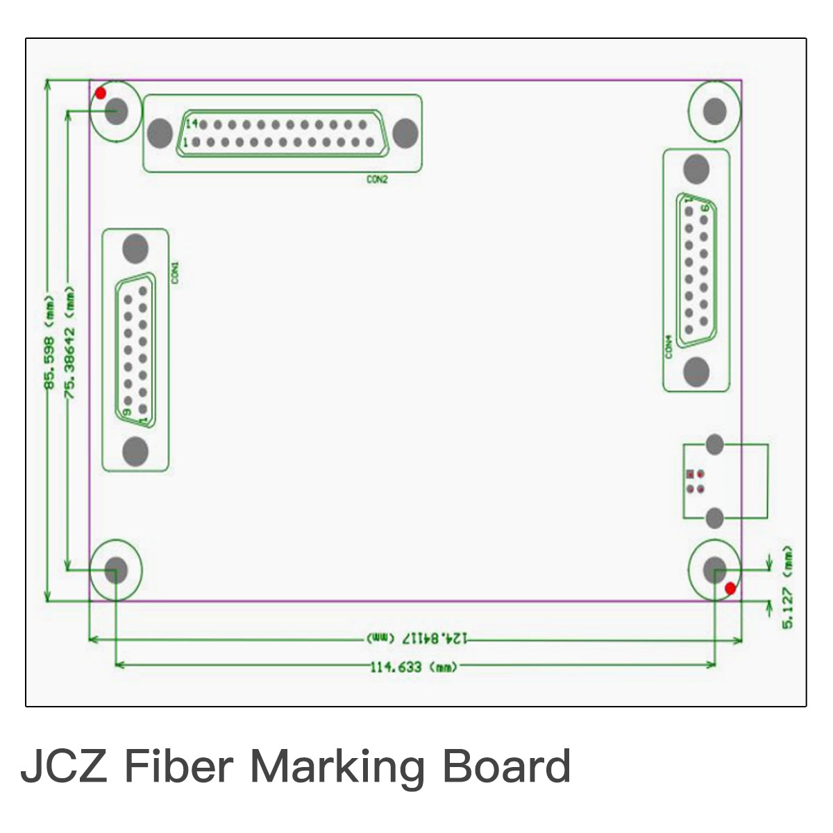 Kontroler maszyny do znakowania laserowego Startnow Oryginalna karta JCZ Control Board System LMCV4-DIGIT-M Karta do źródła lasera 1064 nm IPG Raycus MAX