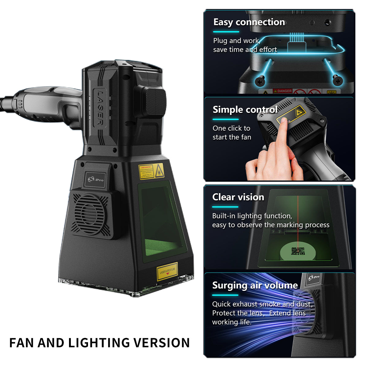 Fan-equipped model + lighting + 1064 nm laser protection screen