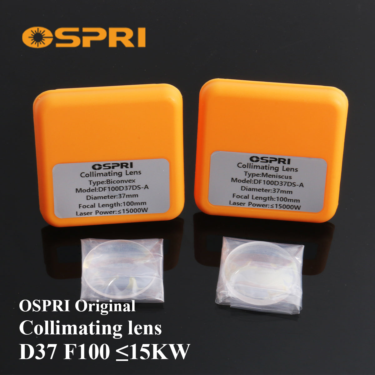 Original OSPRI Focusing & Collimating Lens D30 F100 F125 F150 F200, 1064nm Fused Silica Optical Lens for OSPRI LC40 LC218 Fiber Laser Cutting Head