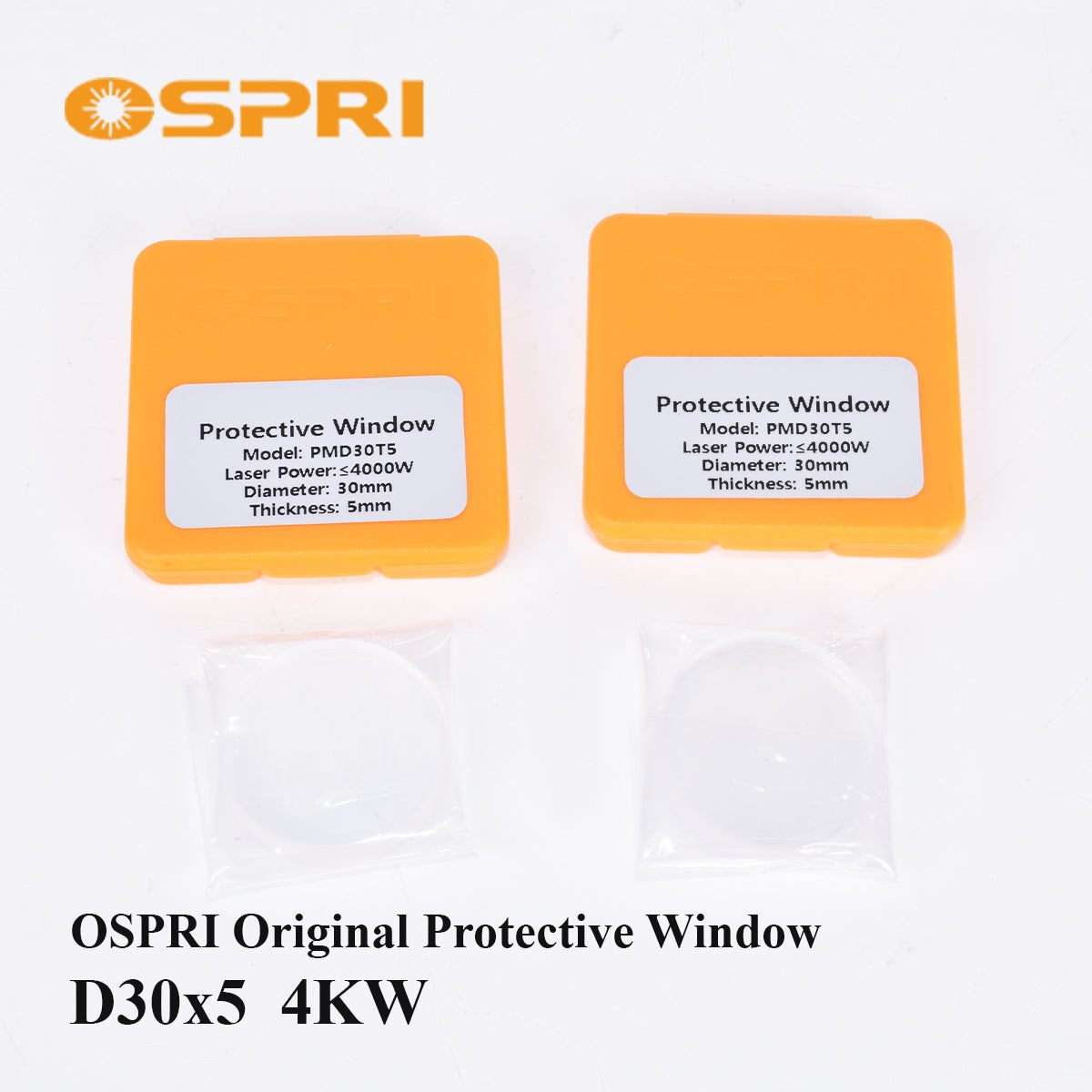 Startnow OSPRI Original Protective Lens for Fiber Laser Cutting & Welding Machines Quartz Window Lens D20/D21.5/D25.4/D30/D37