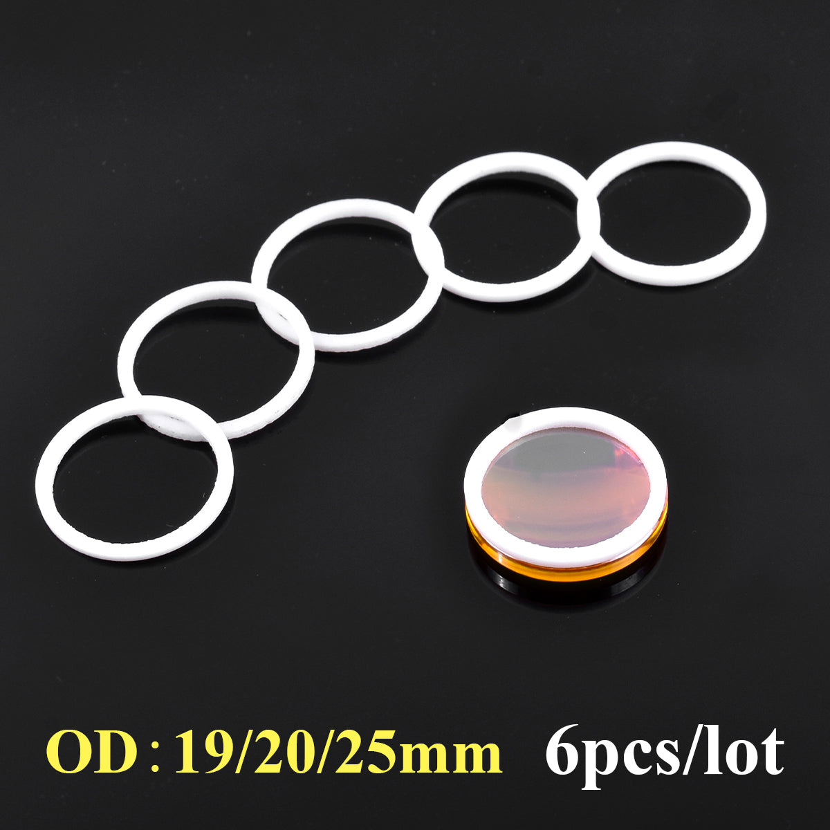 O.D.19mm 20mm 25mm Focus Lens PTFE Washer