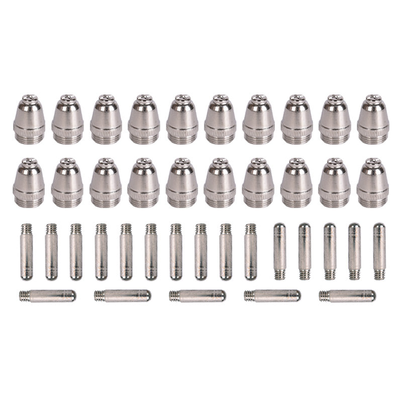 Startnow 40 Pezzi Ugelli ed Elettrodi Plasma AG60 – 20 Set/Confezione per Torcia SG55 WSD60 – Compatibili con Tagliatrici Plasma CNC