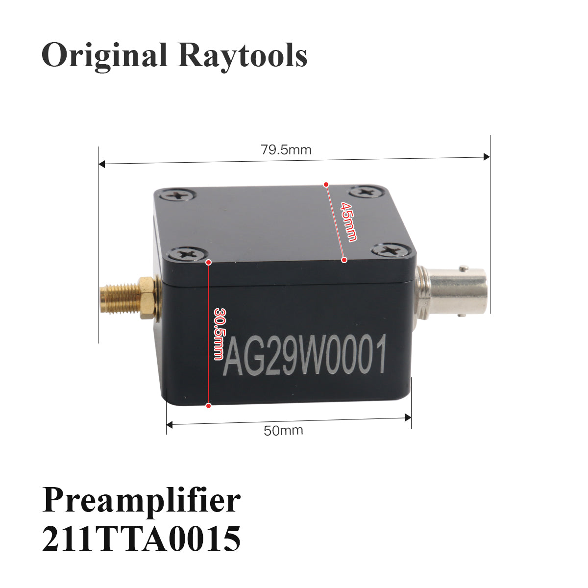 Original Capacitive Height Sensor Amplifier, Special for Raytools BM110 BM06K Series Cutting Head