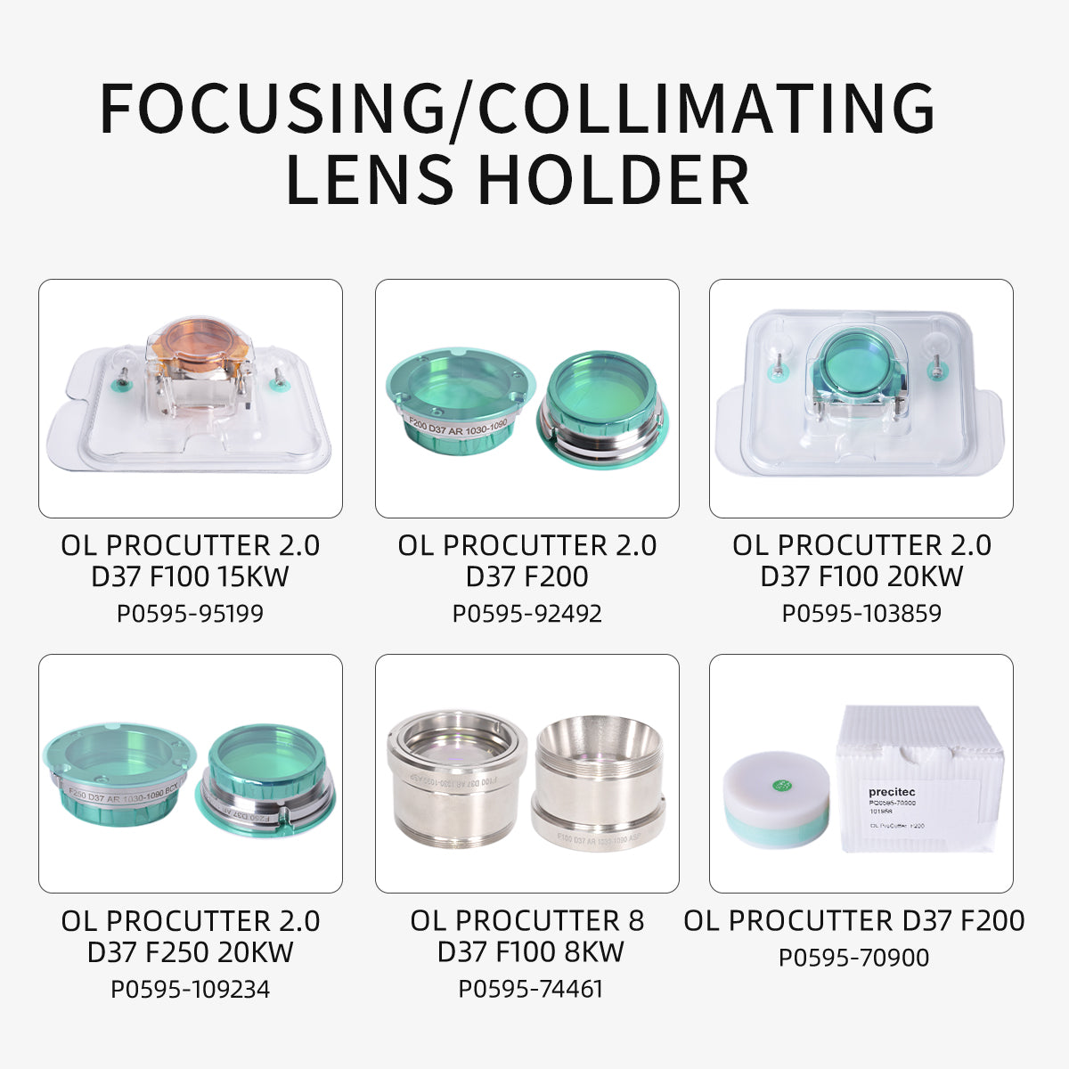 Precitec Procutter Focusing lens Collimating Lens