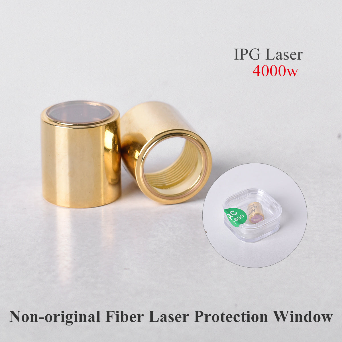 Startnow Original IPG Reci 파이버 레이저 소스 QBH 출력 커넥터 갭 4KW 광학 크리스탈 보호 렌즈 1064nm 커팅 헤드용