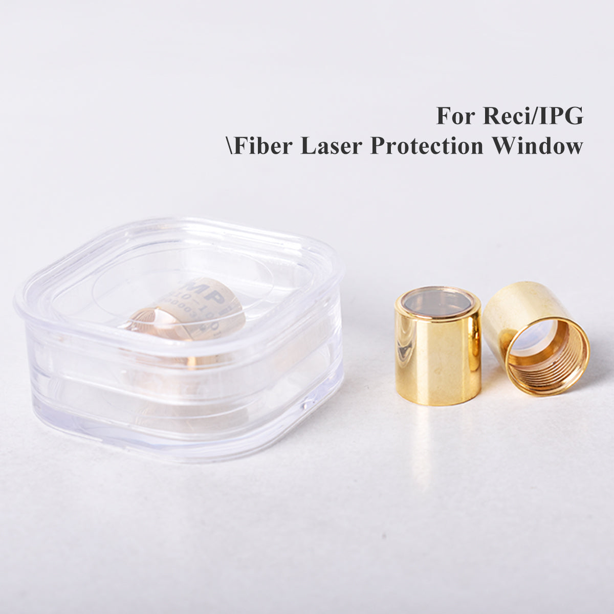 Startnow Original IPG Reci 파이버 레이저 소스 QBH 출력 커넥터 갭 4KW 광학 크리스탈 보호 렌즈 1064nm 커팅 헤드용