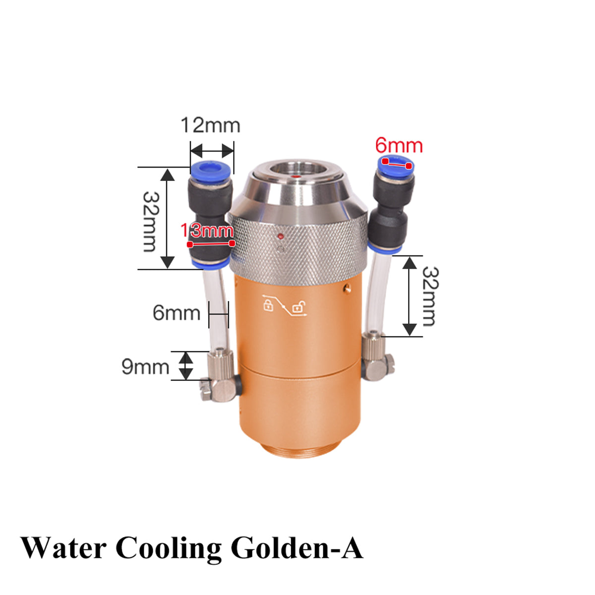 qbh connector with water cooling
