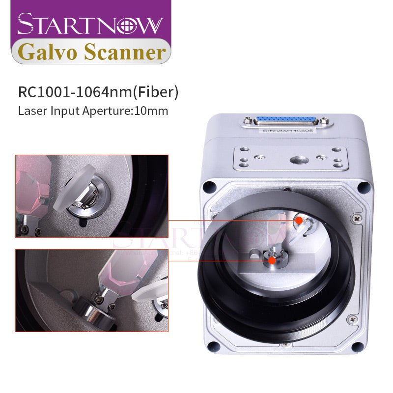 Startnow RC1001 Galvo Scanner SG7110 Гальванометр с красным индикатором Волоконный CO2 УФ лазер маркировочная машина Galvo Head Set