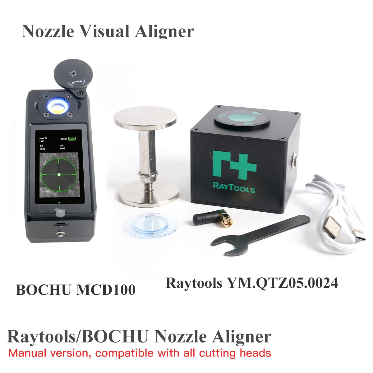 Raytools Lazer Düzgün Hizalama Aracı Fiber Lazer Kesim Makineleri için Hızlı, Doğru, Taşınabilir Kalibrasyon Aracı