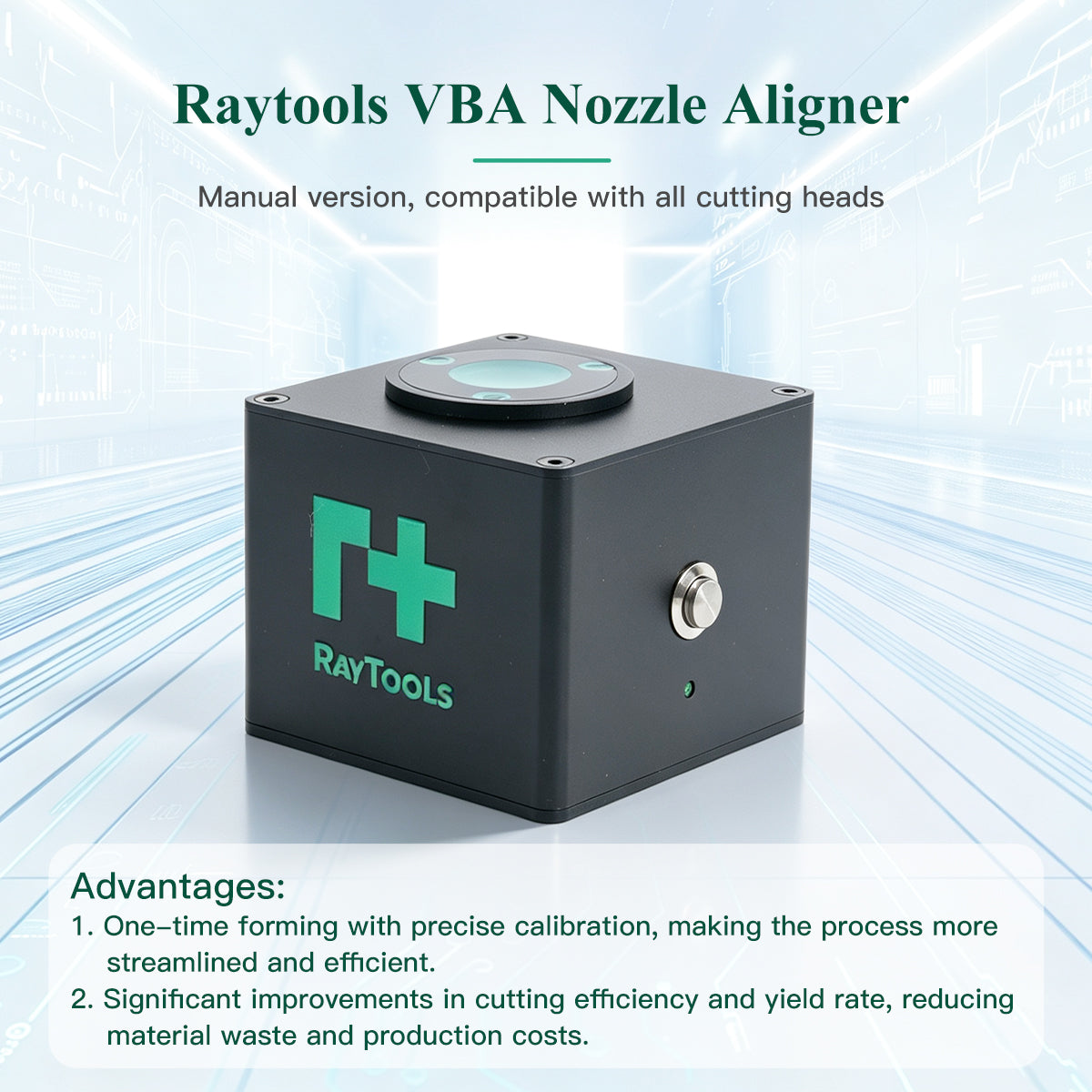 Instrument d'alignement de buse laser Raytools pour machines de découpe laser à fibre Outil de calibration portable rapide et précis