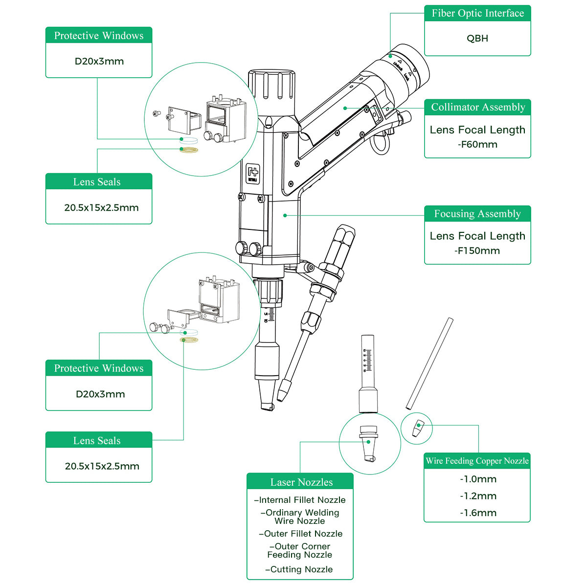 Raytools Auto Focusing Metal Laser Cutting Head BM110 BT210S BT220 BT240S BM111