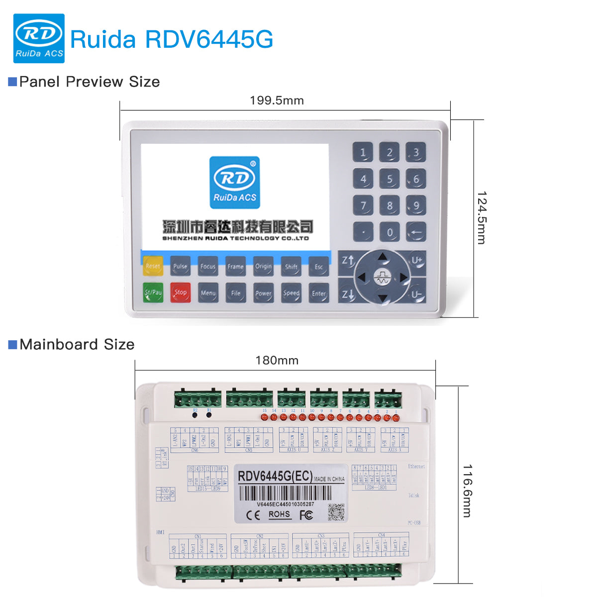 RDV6445G Control Panel