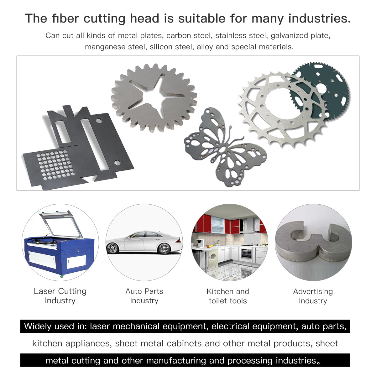 Fiber Laser Cutting head Application