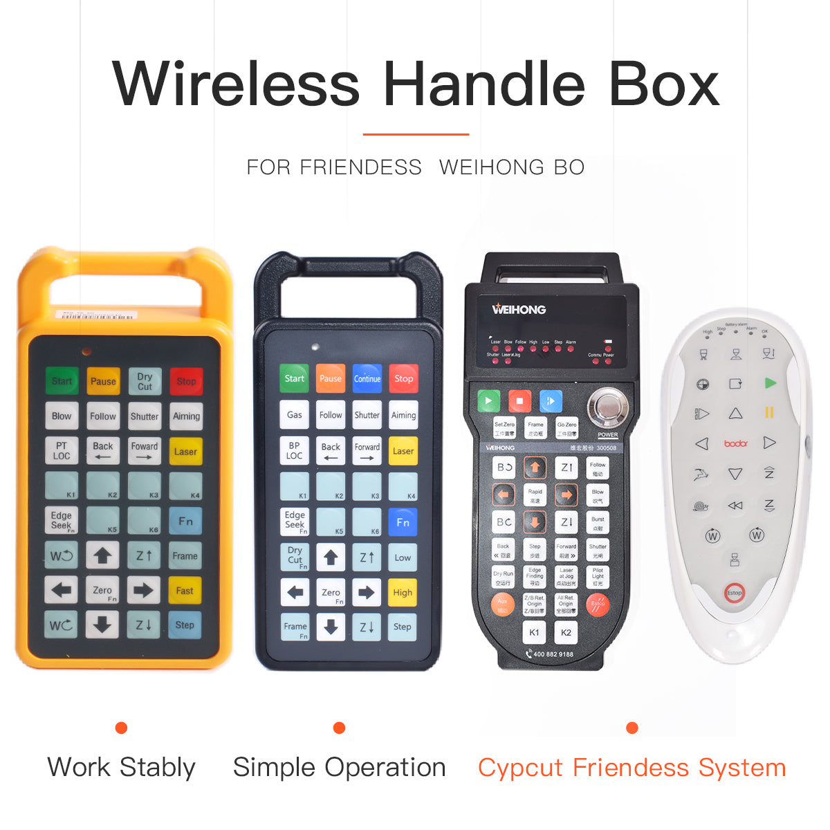 Startnow Wireless Handheld Remote Controller Laser Cutting Friendess System Cypcut FSCUT1000