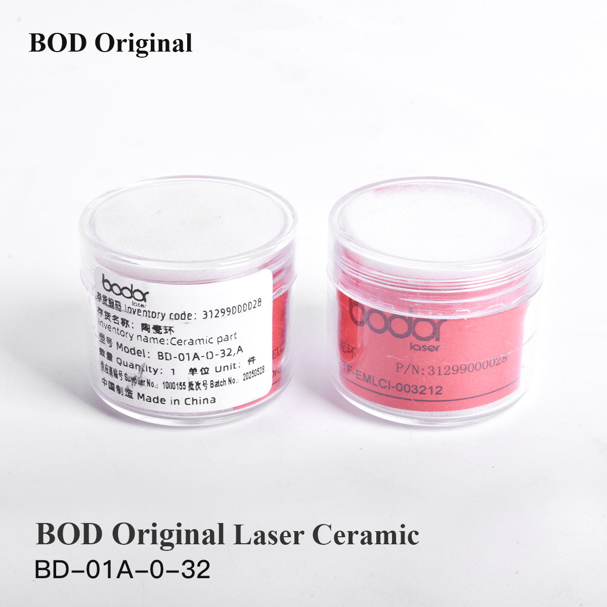 Startnow High Precision Ceramic Ring for Bodor Fiber Laser Cutting Head Nozzle Insulator Ceramic Ring Replacement Parts