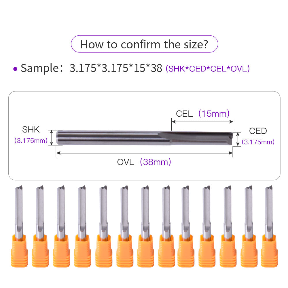 Straight Cut Router Bits
