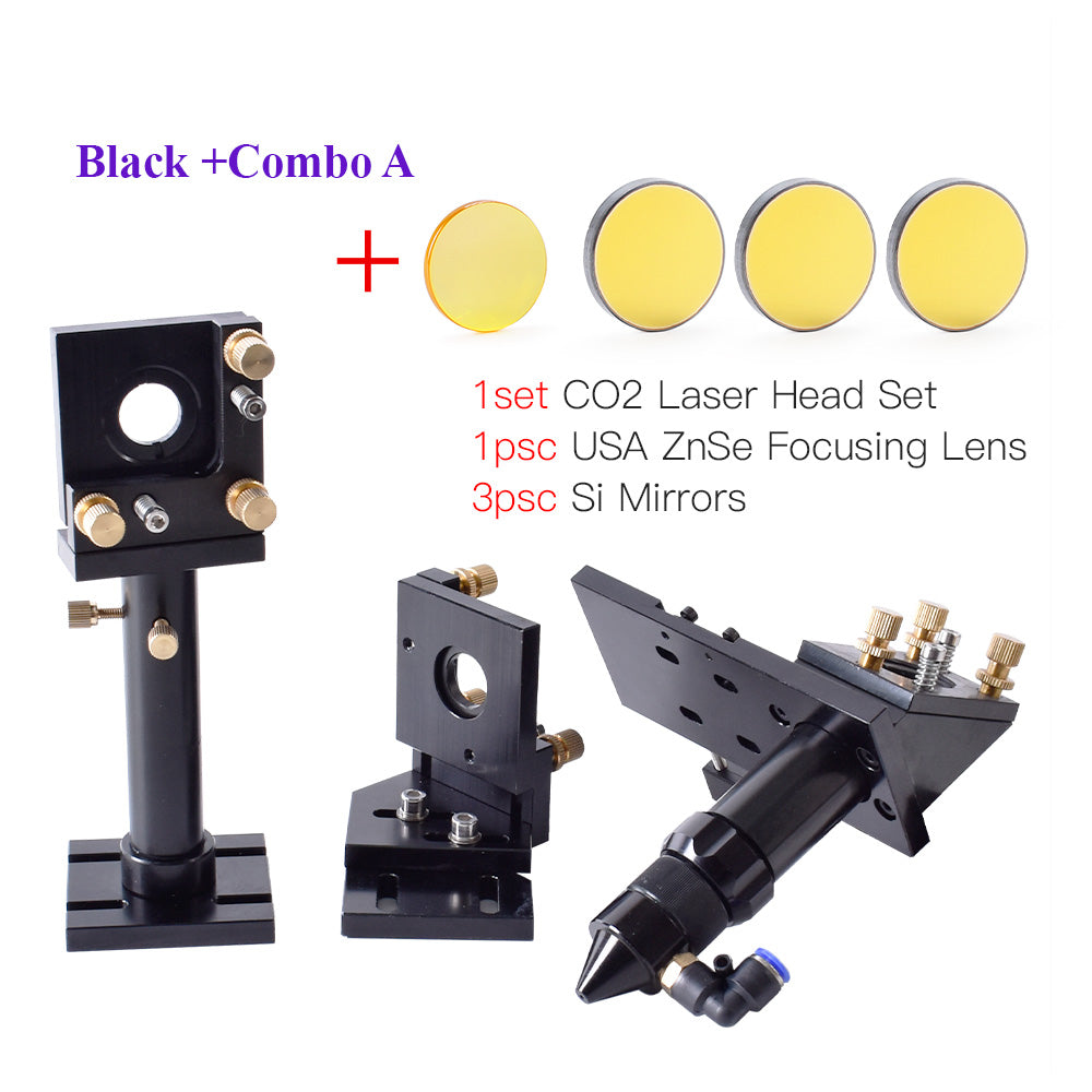 Tête Laser CO₂ Startnow Ø20 mm FL38.1 & Ø20 mm FL50.8 / 63.5 / 101.6 mm – Support pour Machine de Gravure et Découpe Laser