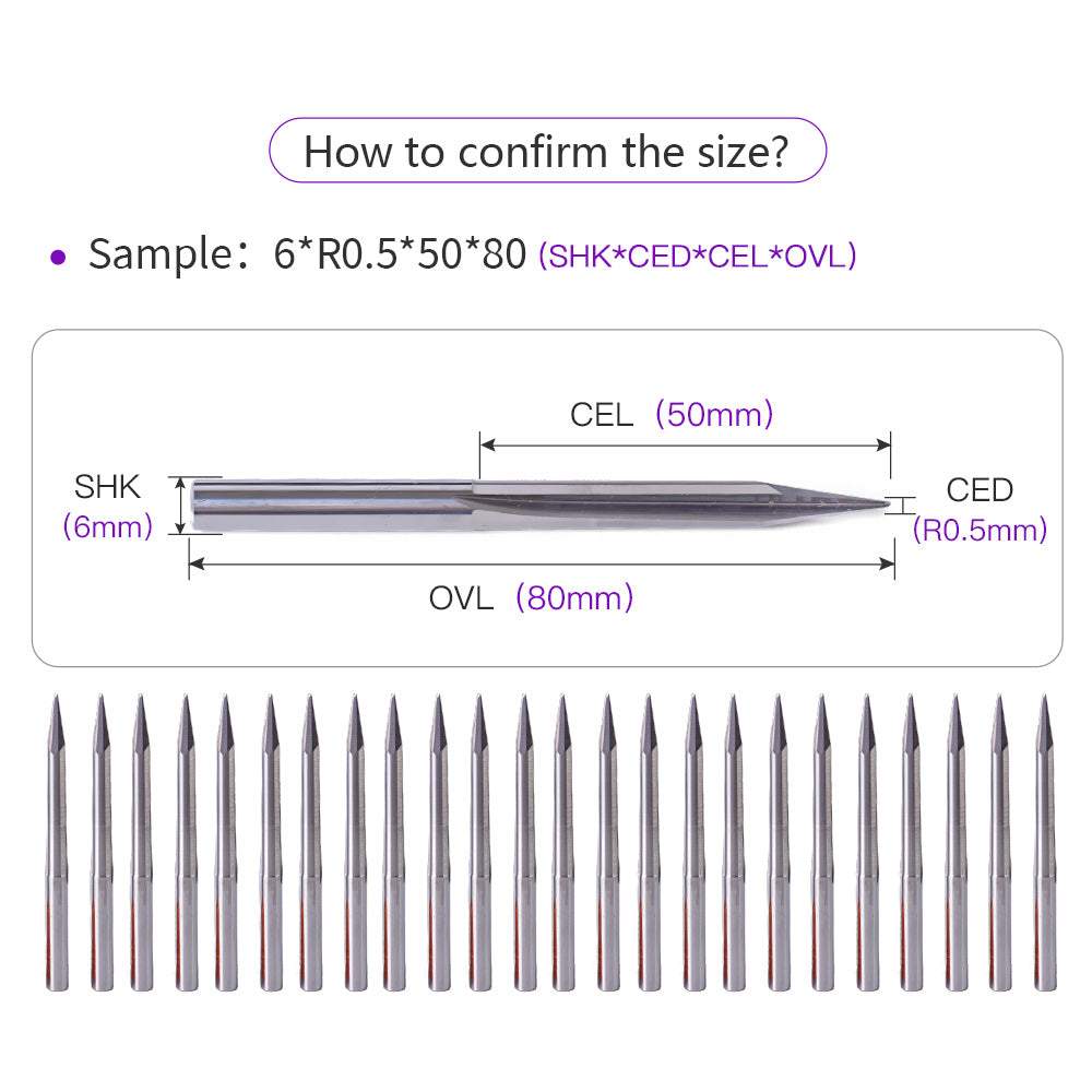 Startnow 5PCS Rak V Bits Två Räfflor Rak Slits Utstrålad Botten Gravyr Bit Verktyg Fräsar 3.175 4mm 6 Pinnfräsar