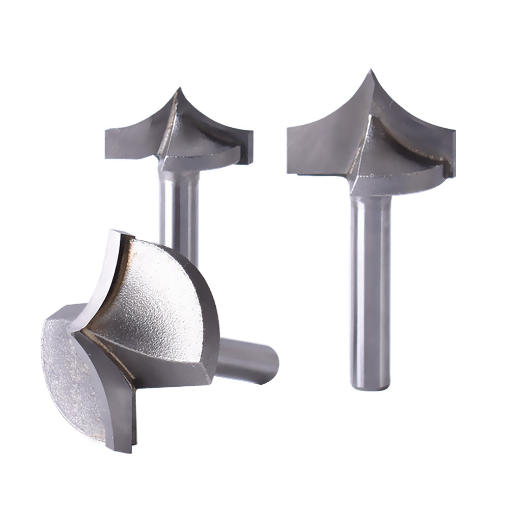 Startnow 5 st spetsiga routerbits fräsar för organisk kartong MDF trä PVC CNC-verktyg router gravyrbits ändfräsar